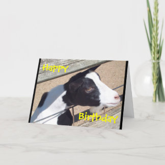 De Kaart van de Verjaardag "van de Geit van de