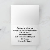 De Kaart van de Verjaardag van de hippie (Binnen)