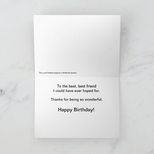 De Kaart van de Verjaardag van de Hond van (Binnen)