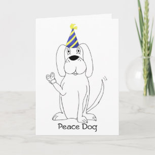 De Kaart van de Verjaardag van de Hond van de