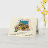 De Kaart van de Verjaardag van de Hond van de (Gele Bloem)