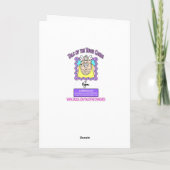 De Kaart van de Verjaardag van de HOUTHAKKER (Achterkant)