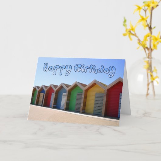 De Kaart van de Verjaardag van de Hut van het (Gele Bloem)