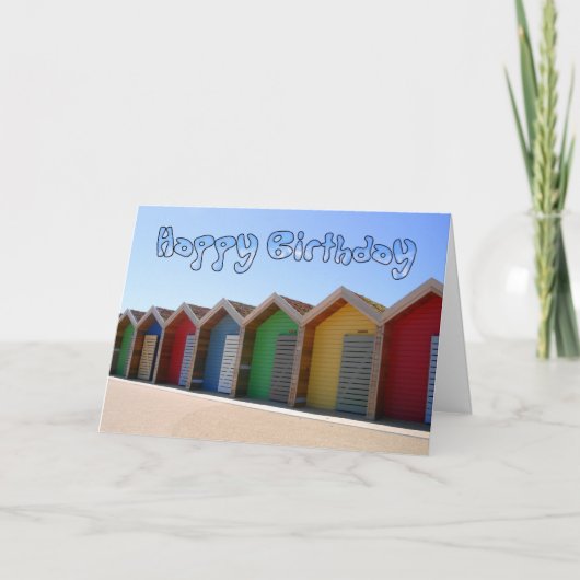 De Kaart van de Verjaardag van de Hut van het (Voorkant)