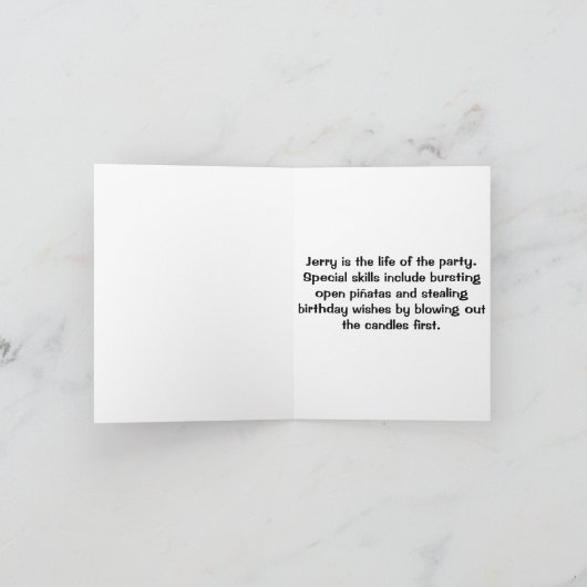 De Kaart van de Verjaardag van de Ijsbeer (Binnen)