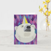 De Kaart van de Verjaardag van de Ijsbeer (Gele Bloem)