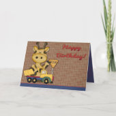 De Kaart van de Verjaardag van de Jongen van de (Voorkant)