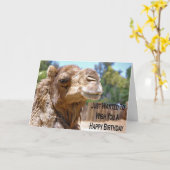 De Kaart van de Verjaardag van de kameel (Gele Bloem)