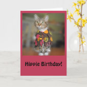 De Kaart van de Verjaardag van de Kat van de (Gele Bloem)