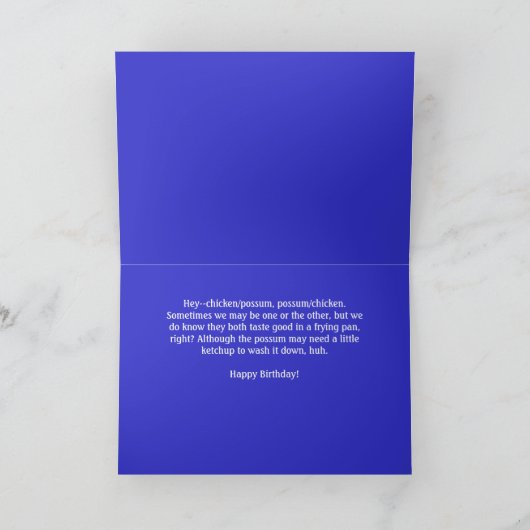 De Kaart van de Verjaardag van de kip en van het (Binnen)