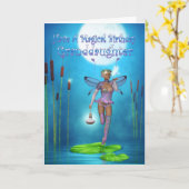 De Kaart van de Verjaardag van de kleindochter met (Gele Bloem)