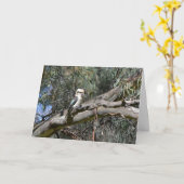 De Kaart van de Verjaardag van de kookaburra (Gele Bloem)