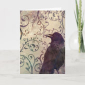 De Kaart van de Verjaardag van de Kraai van de (Voorkant)