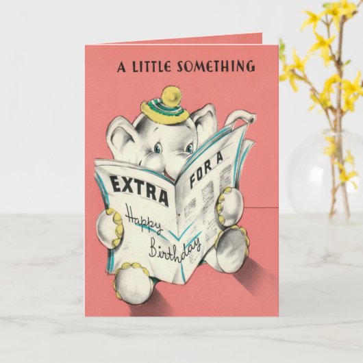 De Kaart van de Verjaardag van de Krant van de (Gele Bloem)