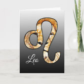 De Kaart van de Verjaardag van de Leeuw van het (Voorkant)