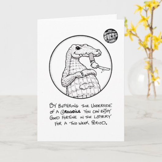 De Kaart van de Verjaardag "van de Loterij van de (Gele Bloem)