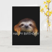 De Kaart van de Verjaardag van de Luiaard van het (Gele Bloem)