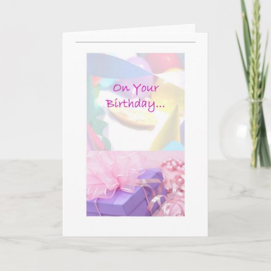 De Kaart van de Verjaardag van de Maatschappij van (Voorkant)