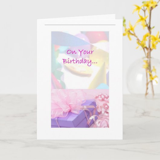 De Kaart van de Verjaardag van de Maatschappij van (Gele Bloem)