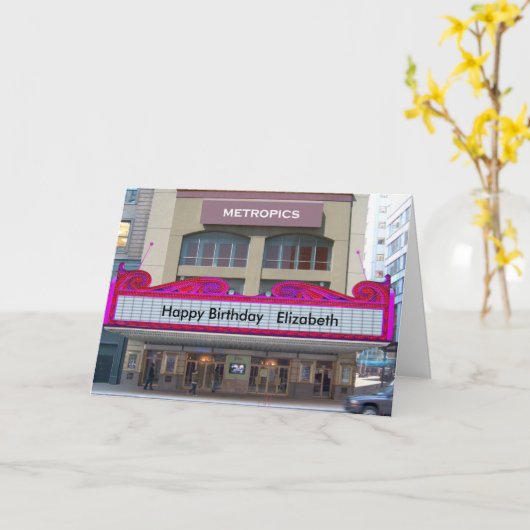 De Kaart van de Verjaardag van de Markttent van de (Gele Bloem)