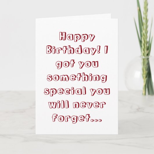 De Kaart van de Verjaardag van de Nachtmerrie van (Voorkant)