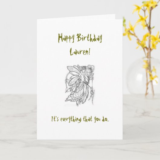 De Kaart van de Verjaardag van de neef (Gele Bloem)