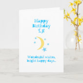 De Kaart van de Verjaardag van de neef (Gele Bloem)