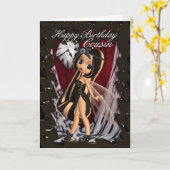 De kaart van de Verjaardag van de neef met moonies (Gele Bloem)