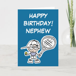 De kaart van de Verjaardag van de neef met weinig
