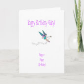 De Kaart van de Verjaardag van de nicht (Voorkant)