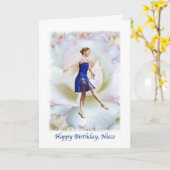 De Kaart van de Verjaardag van de nicht met (Gele Bloem)