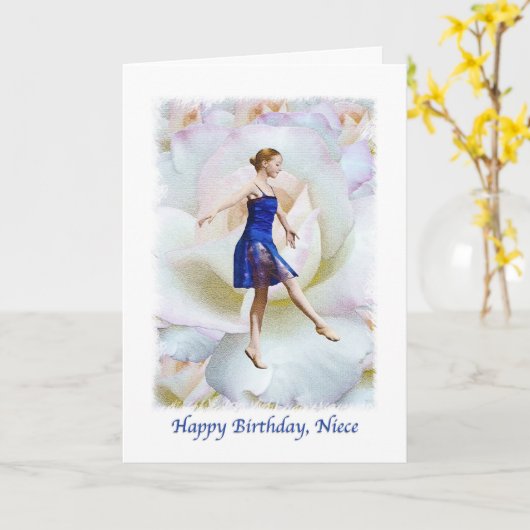 De Kaart van de Verjaardag van de nicht met (Gele Bloem)