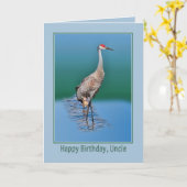 De Kaart van de Verjaardag van de oom met de Kraan (Gele Bloem)