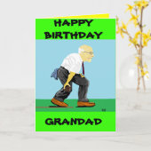 DE KAART VAN DE VERJAARDAG VAN DE OPA (Gele Bloem)