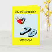 DE KAART VAN DE VERJAARDAG VAN DE OPA ZEVENTIGSTE (Gele Bloem)