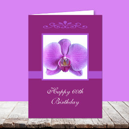 De Kaart van de Verjaardag van de orchidee