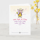 De Kaart van de Verjaardag van de Oude dag (Gele Bloem)