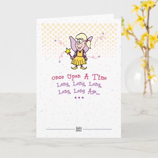 De Kaart van de Verjaardag van de Oude dag (Gele Bloem)