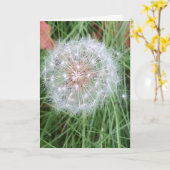De kaart van de Verjaardag van de paardebloem (Gele Bloem)