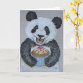 De Kaart van de Verjaardag van de Panda van (Gele Bloem)