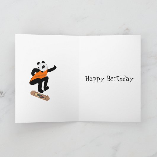 De Kaart van de Verjaardag van de Panda van de (Binnen)