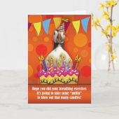 De Kaart van de Verjaardag van de Papegaaiduiker (Gele Bloem)