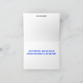 De Kaart van de Verjaardag van de Pauw van de (Binnen)