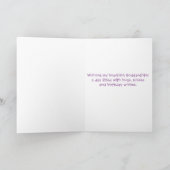 De Kaart van de Verjaardag van de peetdochter (Binnen)