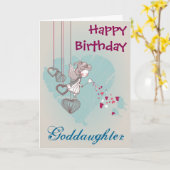 De Kaart van de Verjaardag van de peetdochter (Gele Bloem)