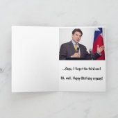 De Kaart van de Verjaardag van de Perenwijn van de (Binnen)