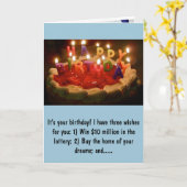 De Kaart van de Verjaardag van de Perenwijn van de (Gele Bloem)