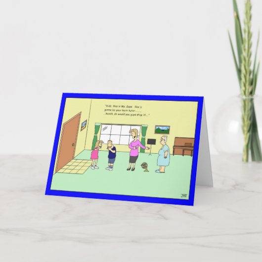 De Kaart van de Verjaardag van de Privé-leraar van (Voorkant)