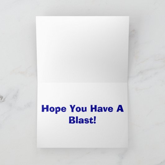 De Kaart van de Verjaardag van de raket (Binnen)