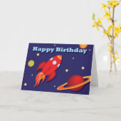 De Kaart van de Verjaardag van de raket (Gele Bloem)